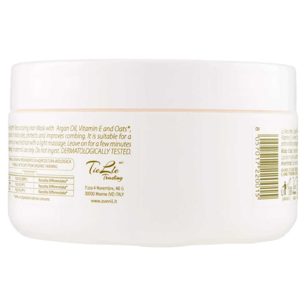 Avenil pure & soft Maschera Capelli Ristrutturante Argan e vitamin E 300 ml